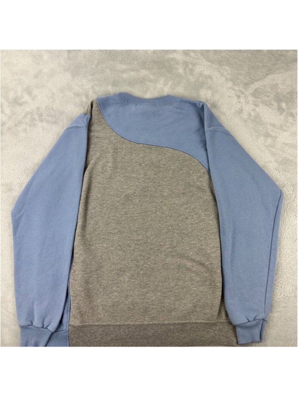 Nike Men's Medium Blue Grey Sweatshirt Crewneck Fleece Lined - Picture 13 of 13